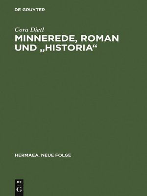 cover image of Minnerede, Roman und "historia"